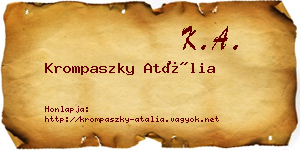 Krompaszky Atália névjegykártya